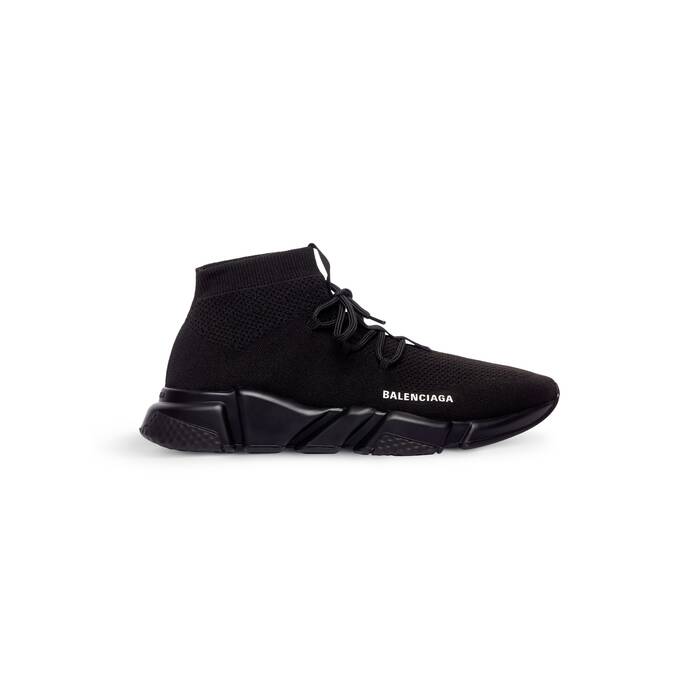 Balenciaga Black mesh and white Speed sneakers  TheDoubleF